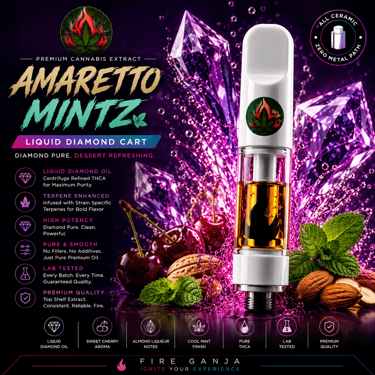 Fire Ganja Amaretto Mintz