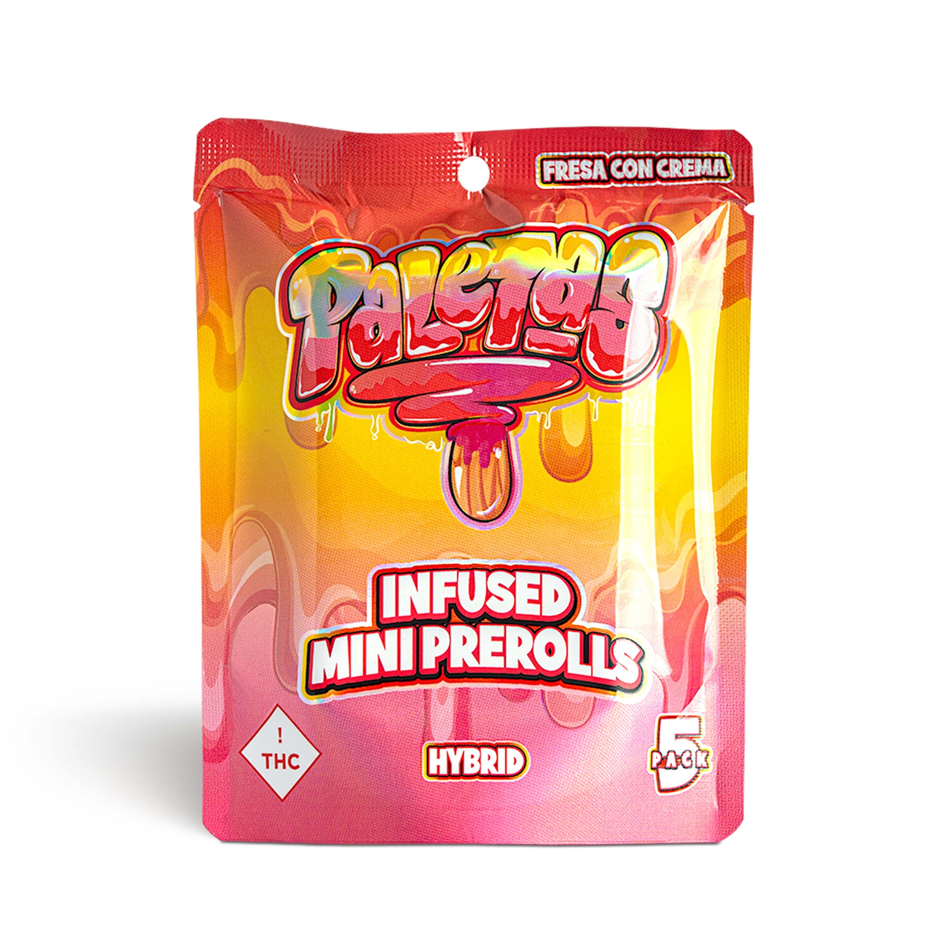 Terp Garden Paletas Fresas Con Crema Infused Pre-Rolls - 5 Pack