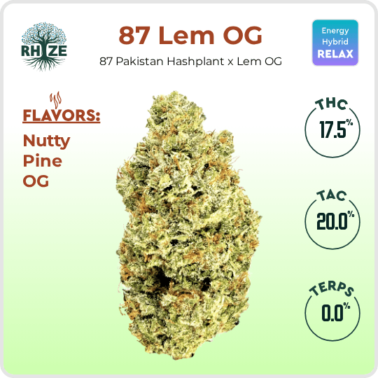 Rhize Cannabis Company 87 Lem OG