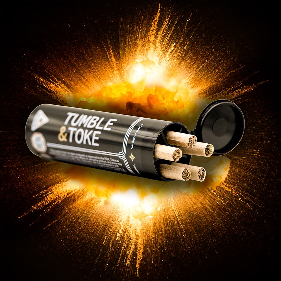 Tumble & Toke Banana Widow | Pre-Roll 5pk | 0.5G | by Tumble & Toke