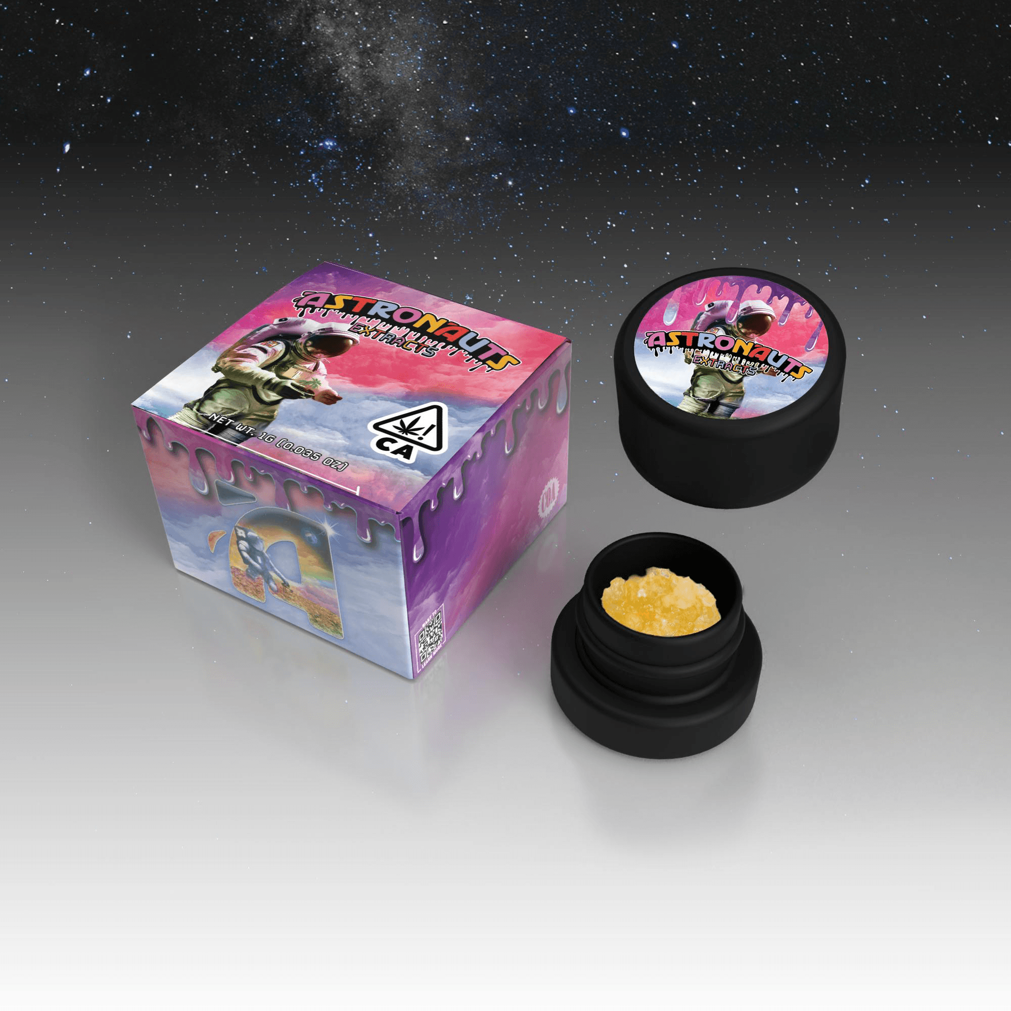 Astronauts LIVE RESIN SUGAR - BLACK CHERRY X SLUSHIE - 1G