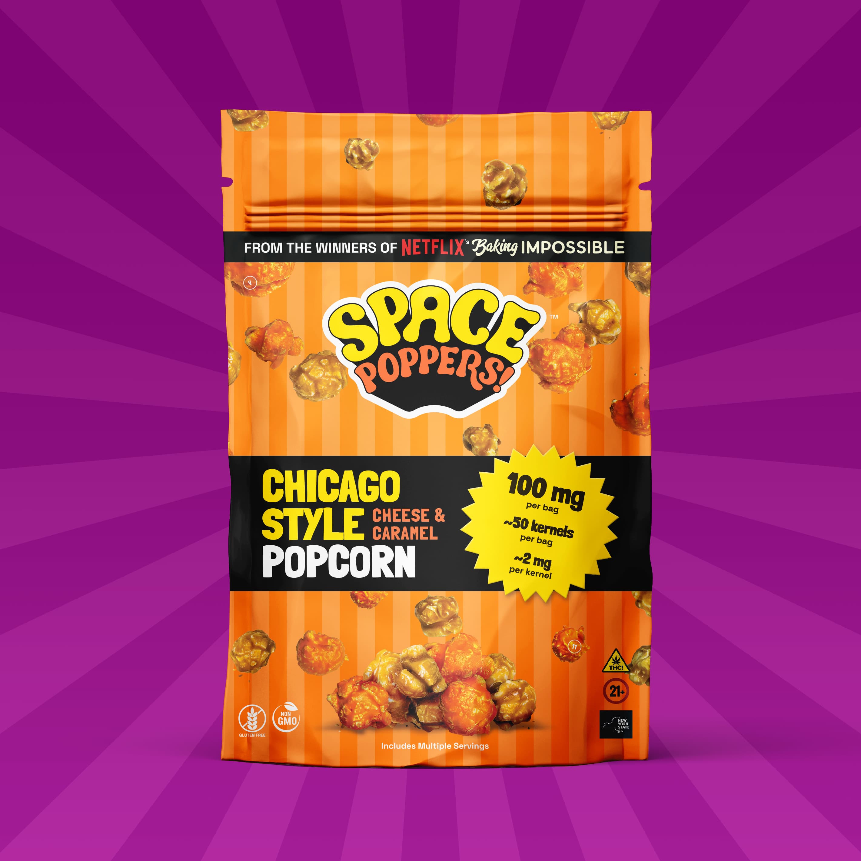Space Poppers! Chicago Style | 1:1 | Popcorn | 50pk
