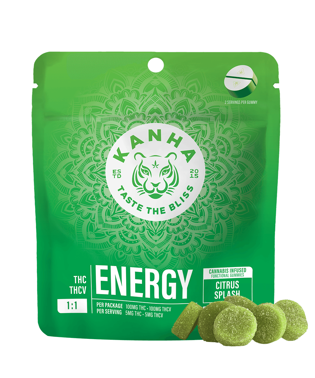 KANHA 100mg 10pk Gummies | Energy Citrus Splash | Kanha