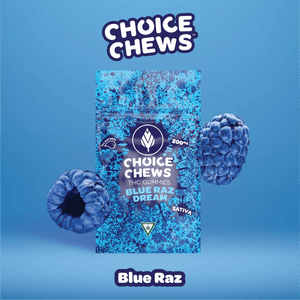 Choice Chews Blue Raz Dream | 20pk | 100mg