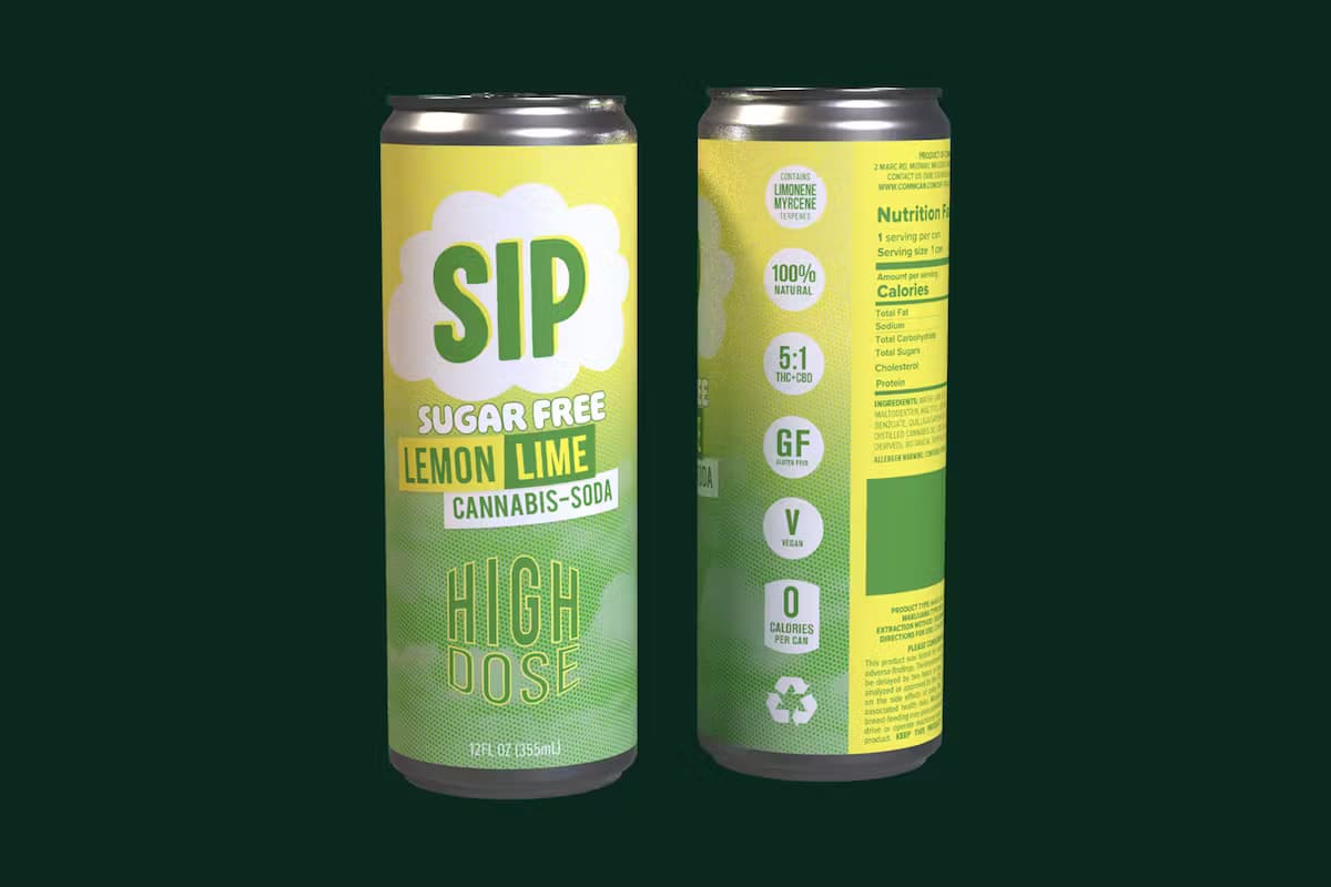 SIP Lemon Lime | Soda 12oz | 25mg