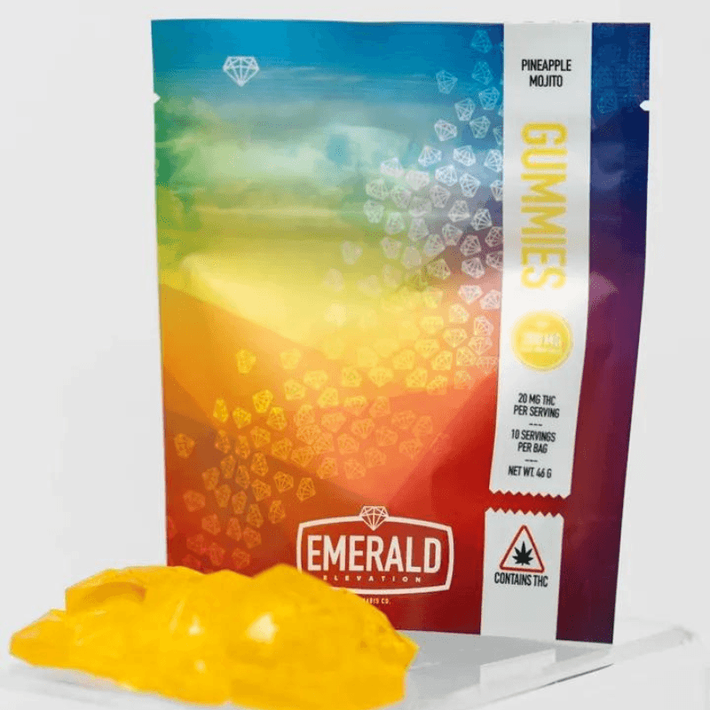Emerald Elevation Pineapple Mojito Gummies 200MG