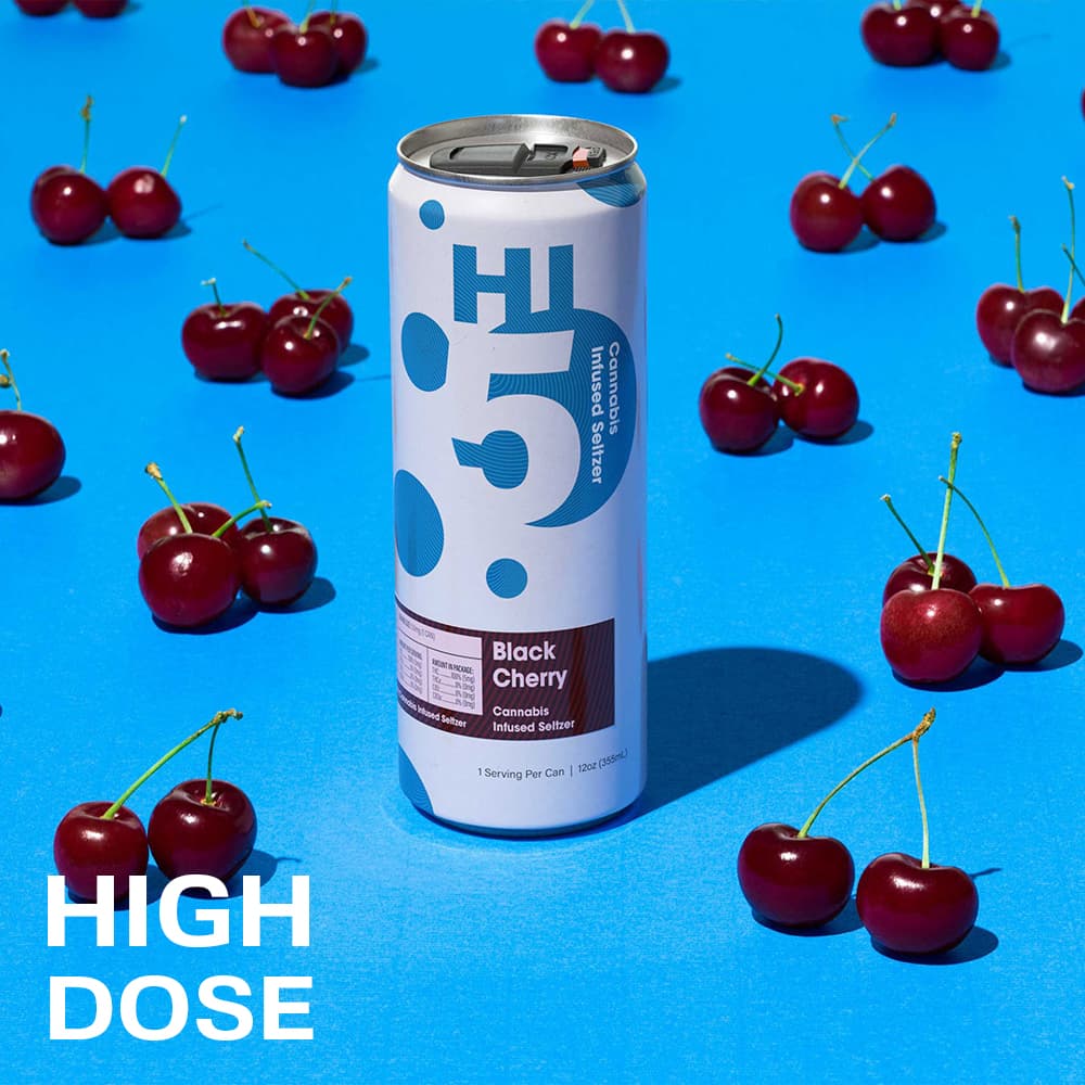Hi5 Black Cherry Seltzer (72mg)