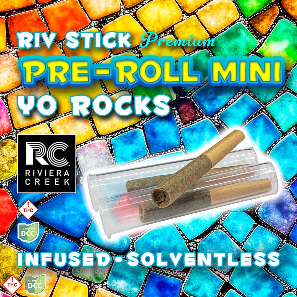 Riviera Creek Yo Rocks Infused Pre Roll Minis (.33g)
