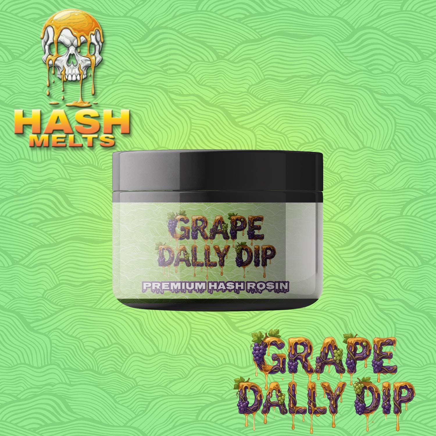 Stoned to the Bone 1g Live Rosin - Grape Dally Dip