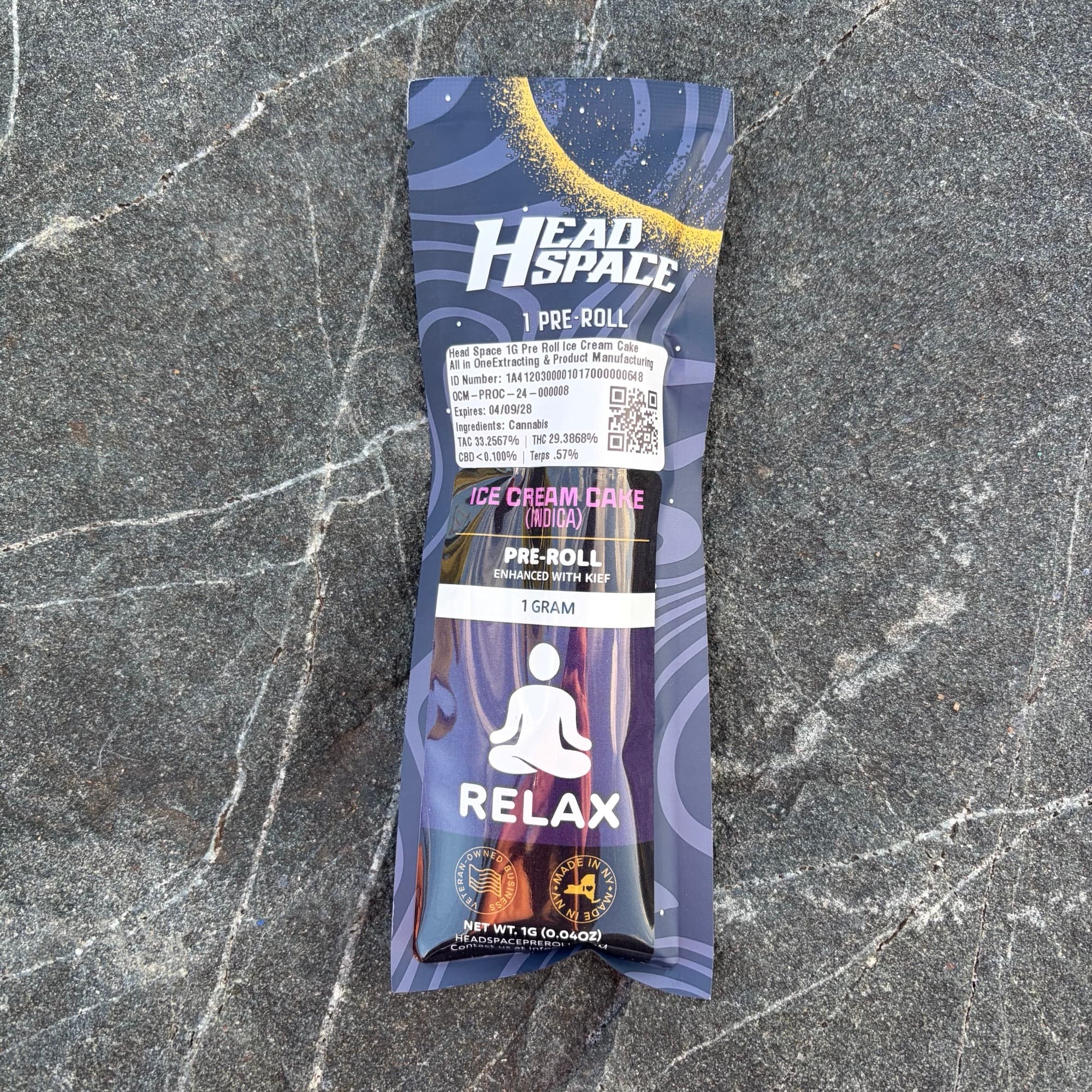 Head Space Ice Cream Cake Preroll - 1g