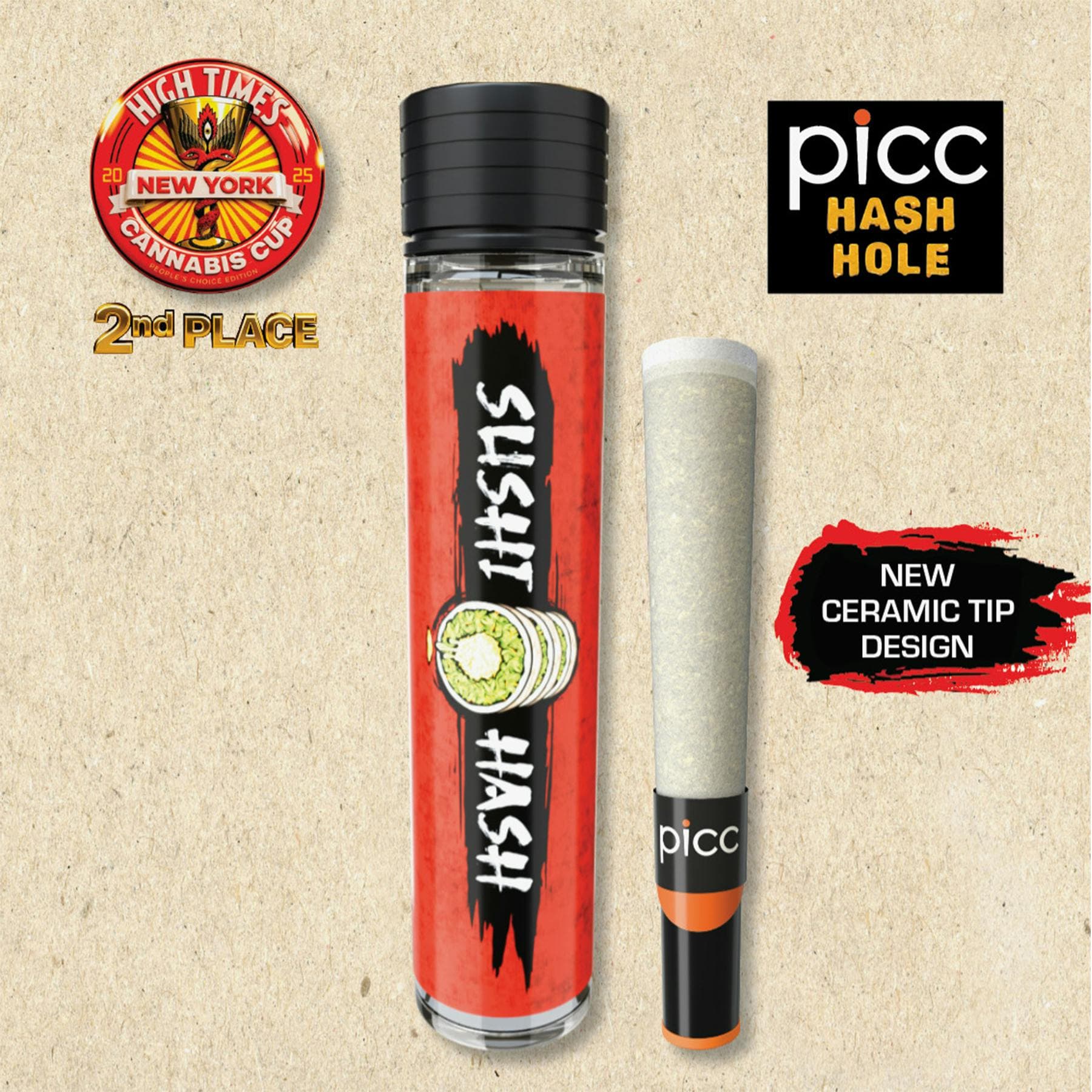 Picc Sushi Hash - Banana Split x Fortissimo Rosin Hash Hole - 1g