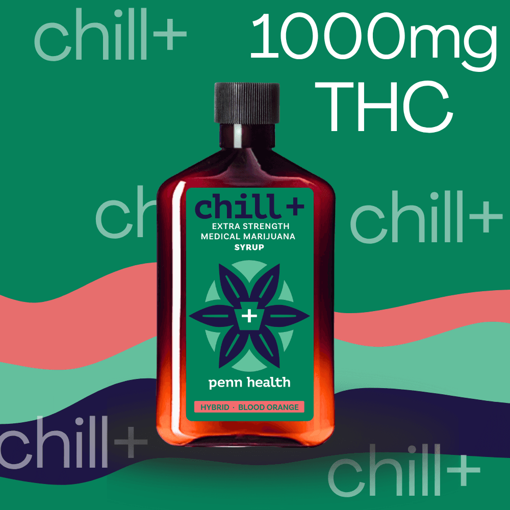 PHG PHG Chill+ Blood Orange (H) THC Syrup 1000mg 250mL