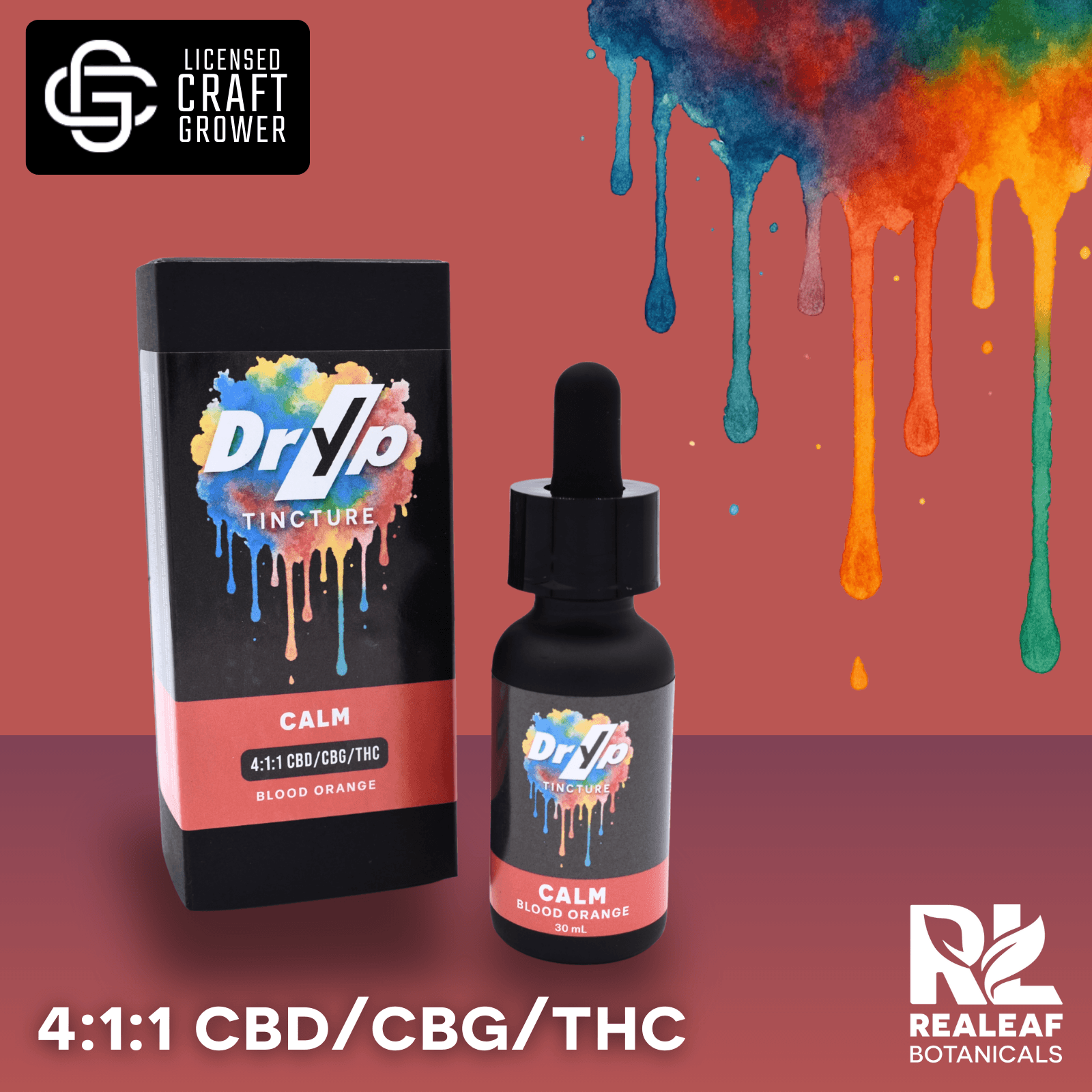 Dryp Dryp Calm Tincture 100mg THC