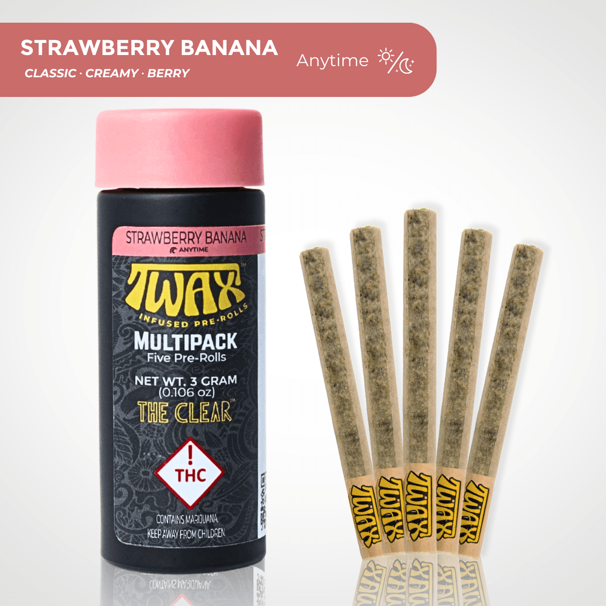 The CLEAR Twax Multipack (Strawberry Banana)