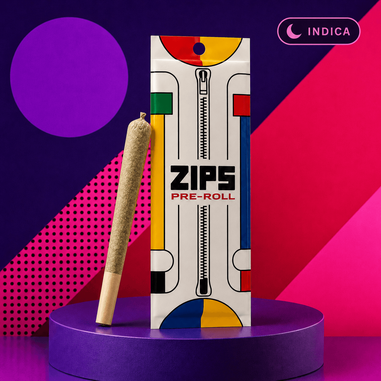 Zips 1g Pre-Rolls Purple Starfruit (Indica-Hybrid) Pre-Roll