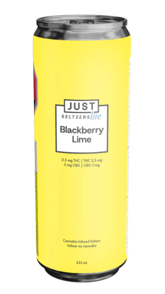 JUST Seltzers Lite Blackberry Lime Selzter - Blend - 2.5 THC | 5 CBG