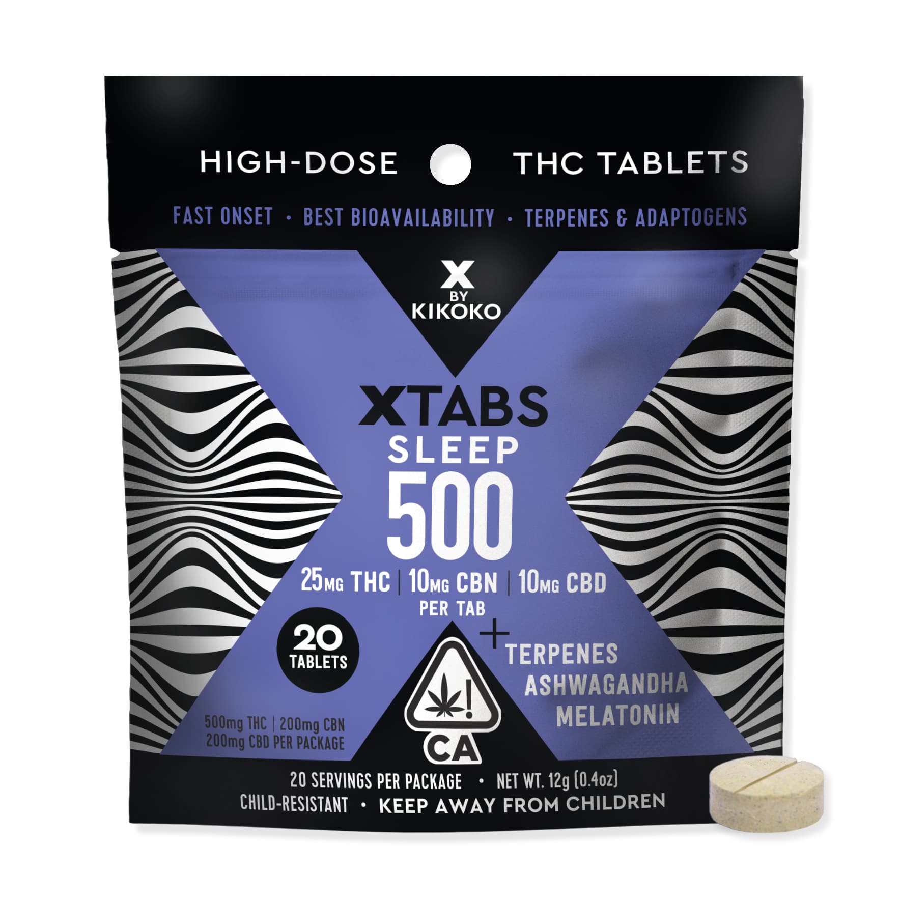 Kikoko Sleep [20pk] (200mg CBD/500mg THC/200mg CBN)