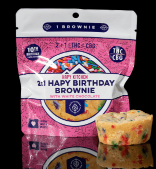 Hapy Kitchen 2:1 (THC:CBG) HAPY BIRTHDAY BROWNIE | 100mg