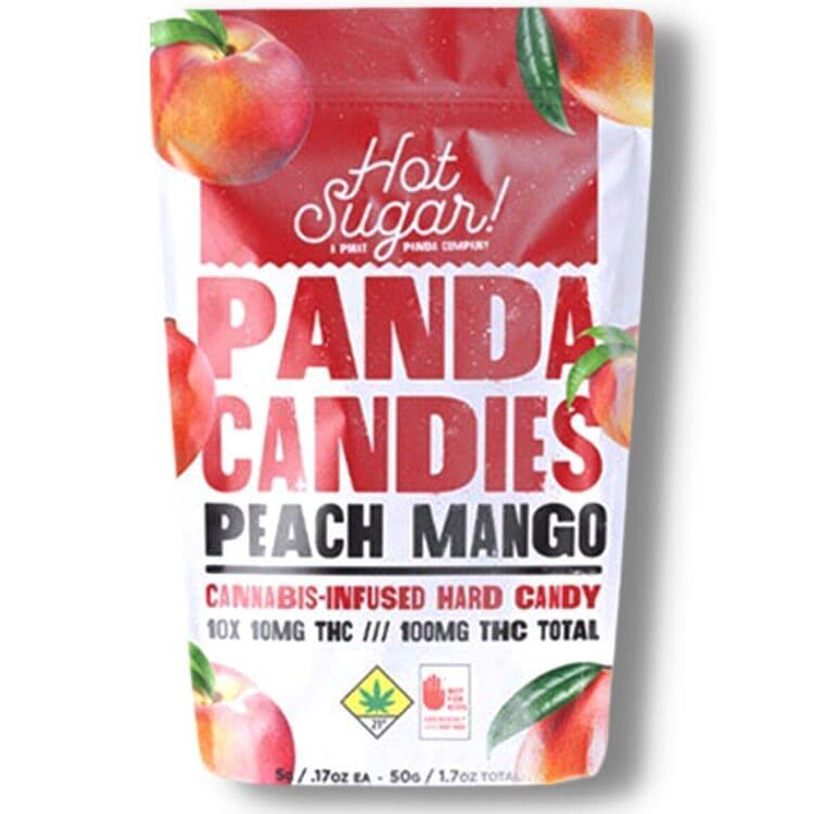 Panda Candies Peach Mango Panda Candies | 10pk | (100mg)