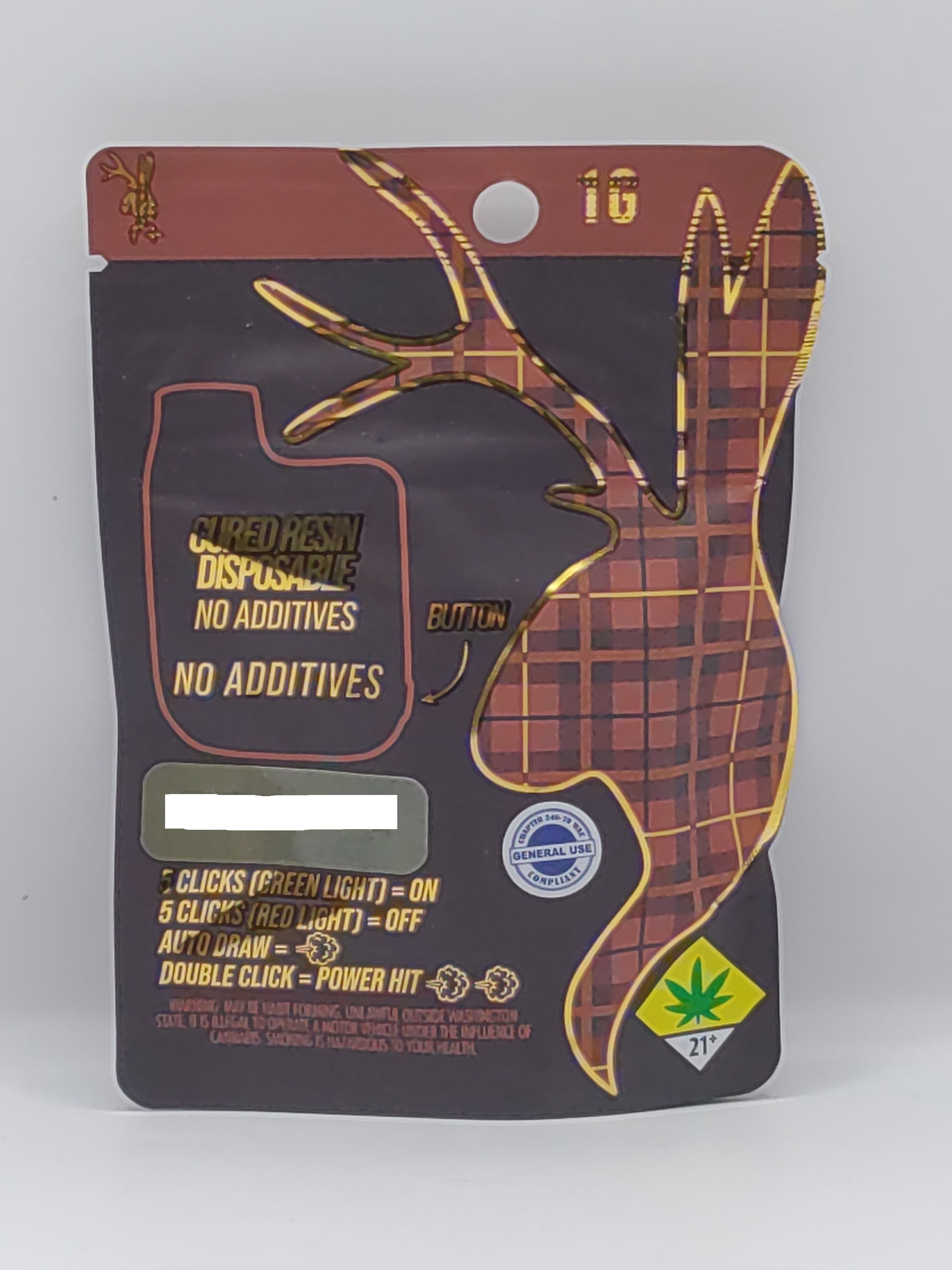 Plaid Jacket Funkadelic 1g Cured Resin Disposable Vape Plaid Jacket