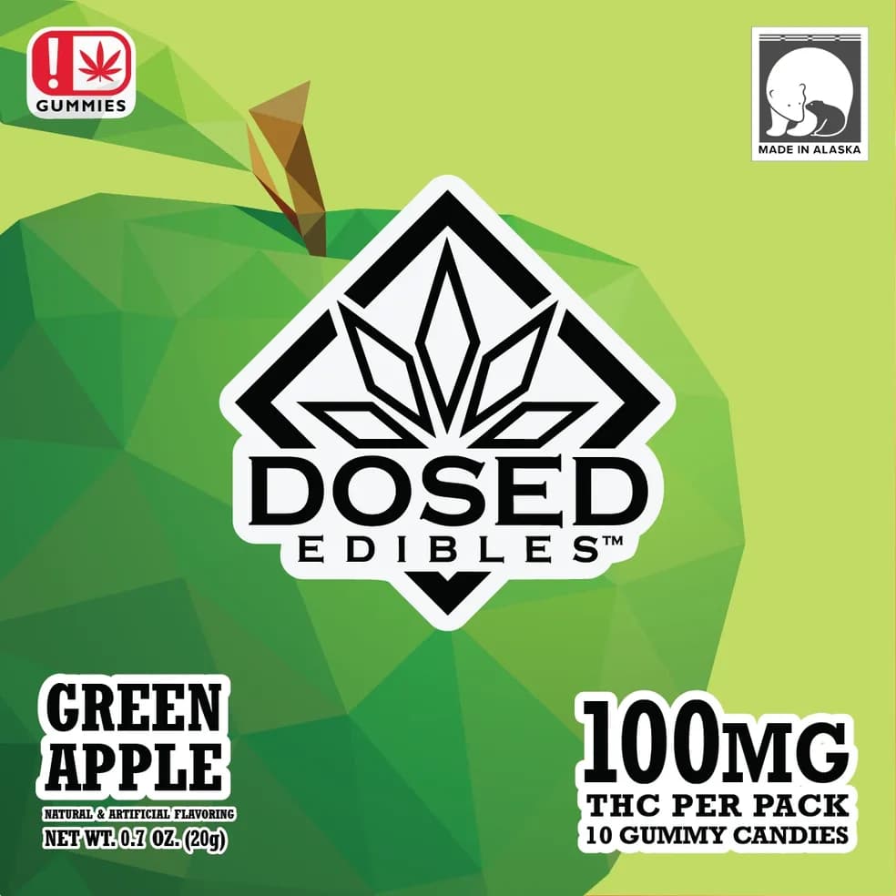 Dosed Dosed Edible Gummies | Fruit Punch | 100mg | 10pk