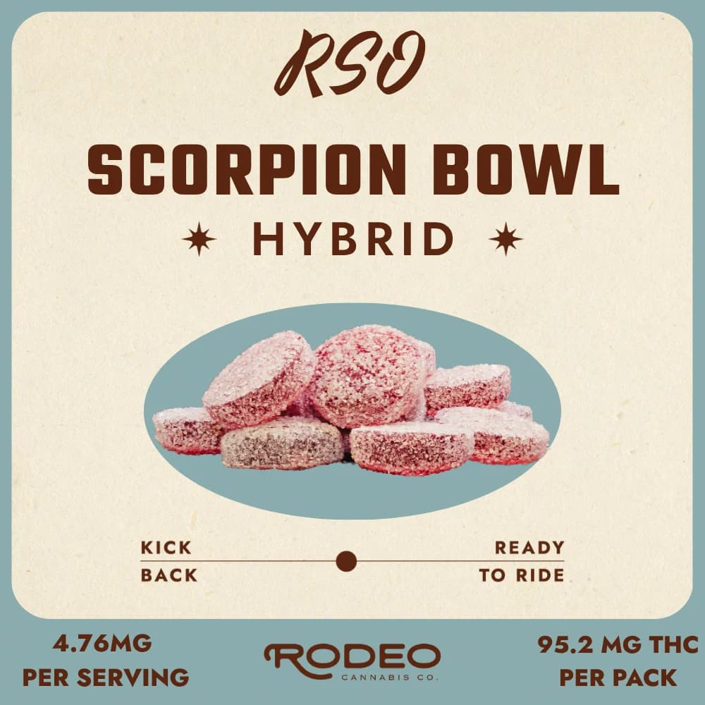 Rodeo Cannabis Co Scorpion Bowl (H) RSO Gummies (4.63mg 20pk) C0070000463