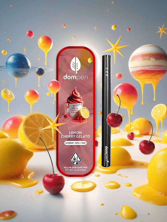 dompen™ Disposable Vape: Lemon Cherry Gelato 1G
