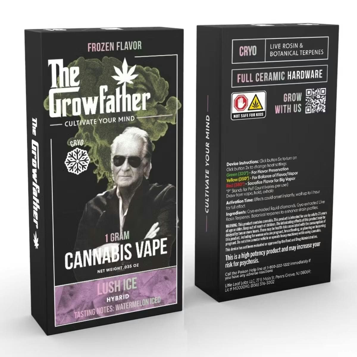 The Growfather Lush Ice | 1g Liquid Diamond Disposable