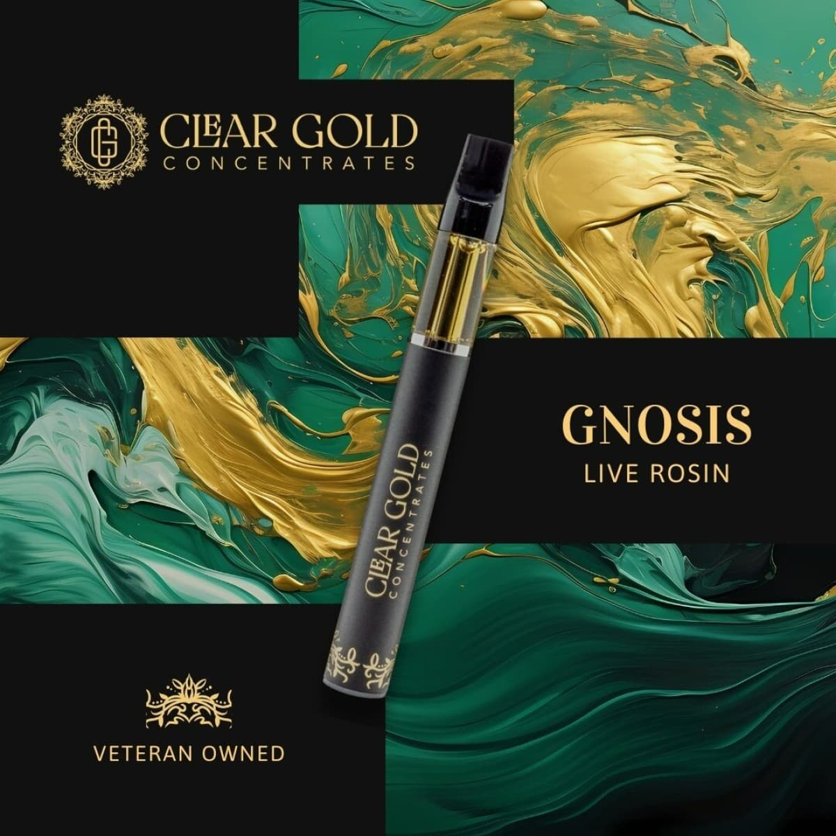 Clear Gold Gnosis Live Rosin Disposable