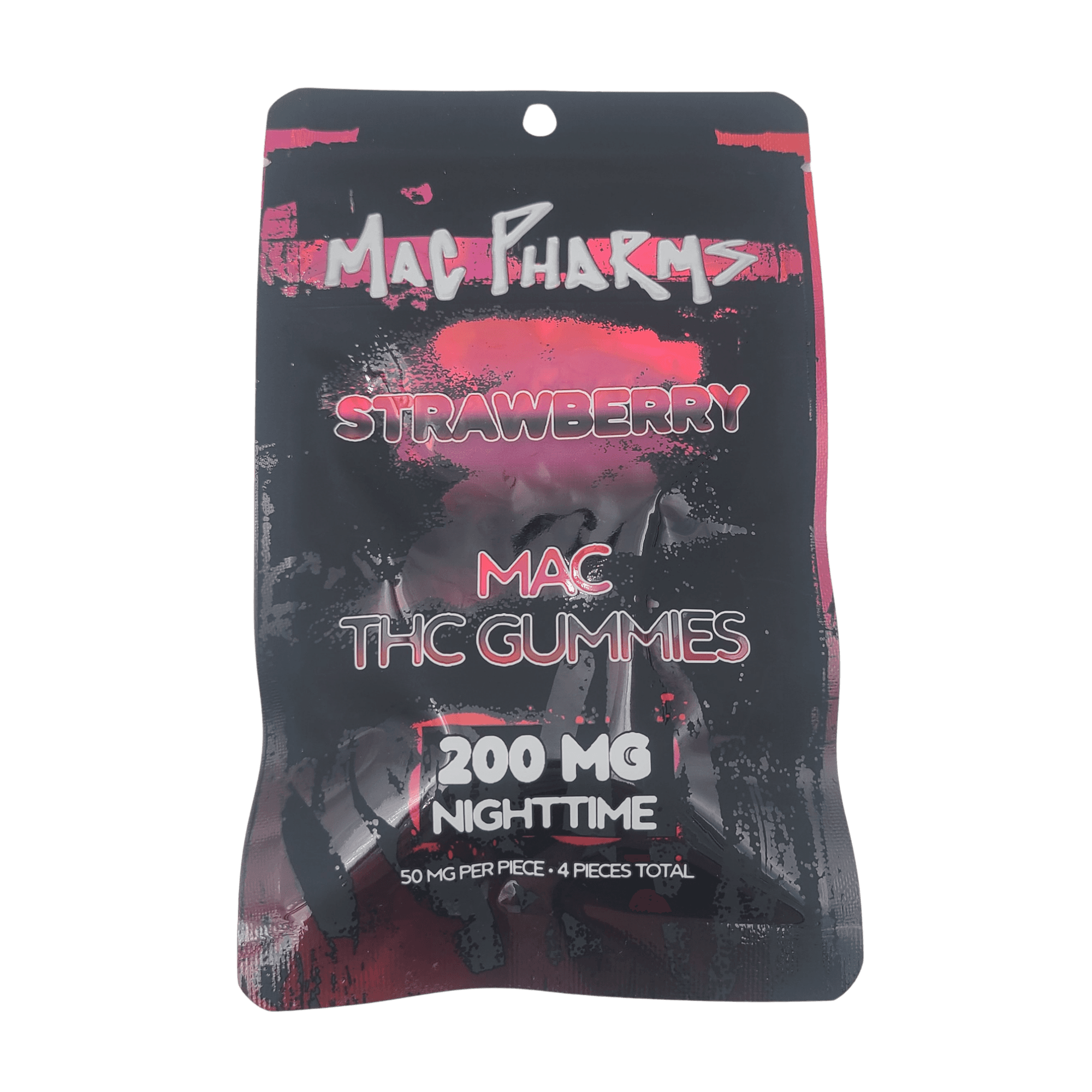 MAC PHARMS Mac Pharms: Strawberry Nighttime 200MG Gummies