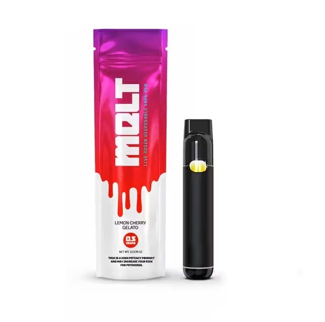 Melt LEMON CHERRY GELATO | 0.5G | LIVE ROSIN | DISPOSABLE