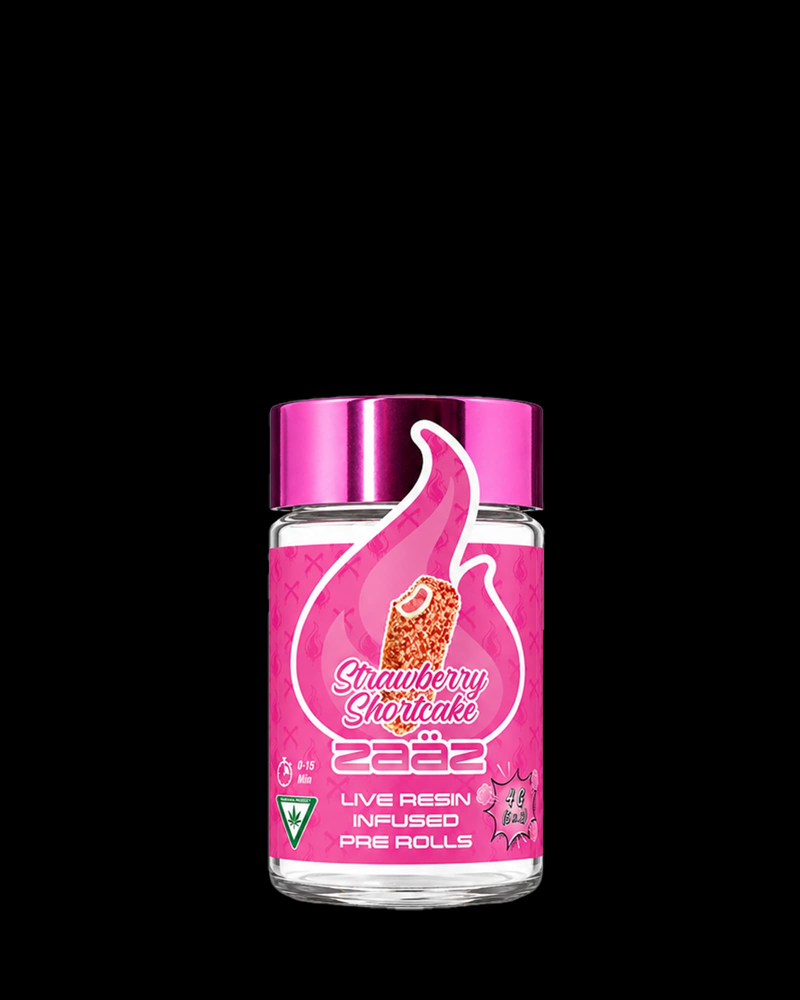 Zaaz STRAWBERRY SHORTCAKE INFUSED PREROLL 5-PACK