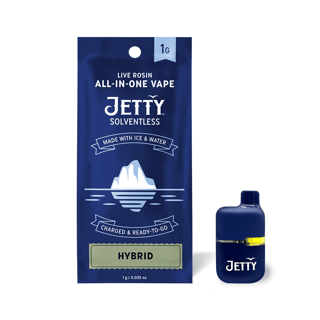 Jetty Extracts Gas Basket | Live Rosin Solventless | Mini Tank | AIO Vape | 1g