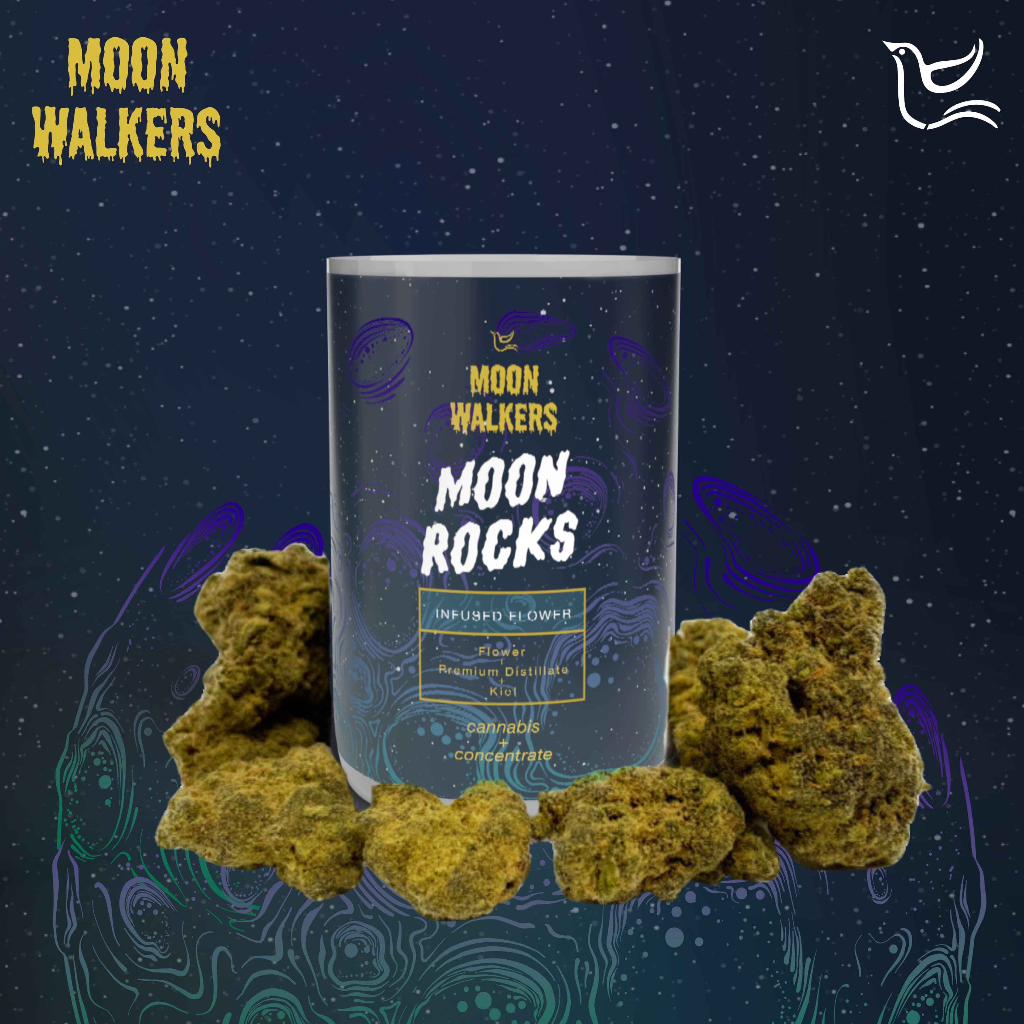 Moon Walkers Wonka Bars | 1.5g | Moon Rocks | Moon Walkers
