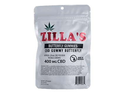 Zilla's 400MG CBD GUMMIES | BUTTERFLIES