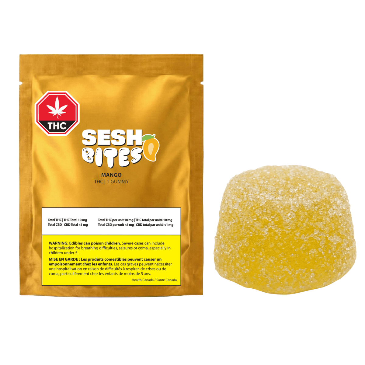 SESH BITES Mango THC - 1 Pack