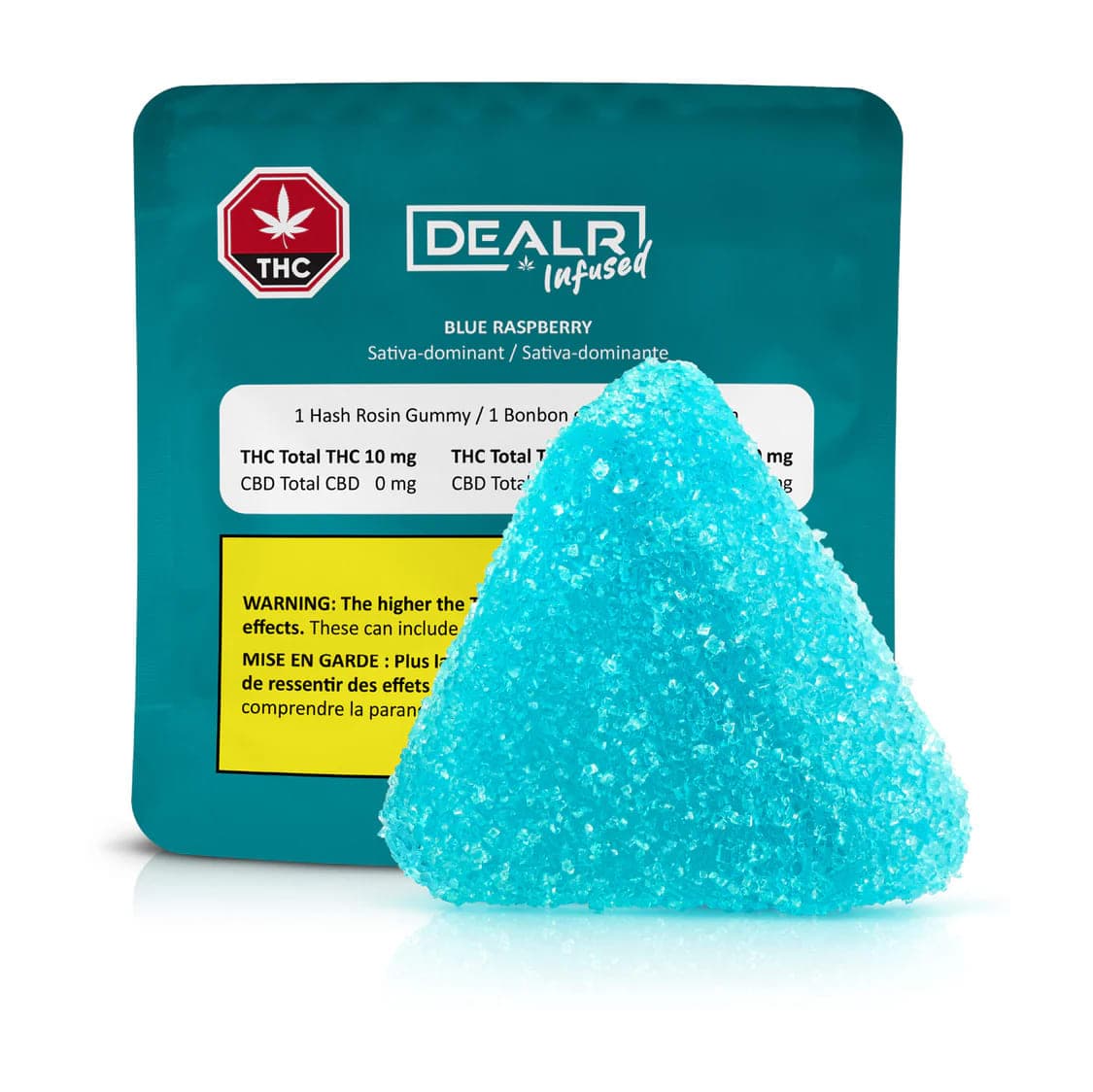 Dealr Infused Dealr Infused : Blue Raspberry Hash Rosin Gummies (10x10mg)