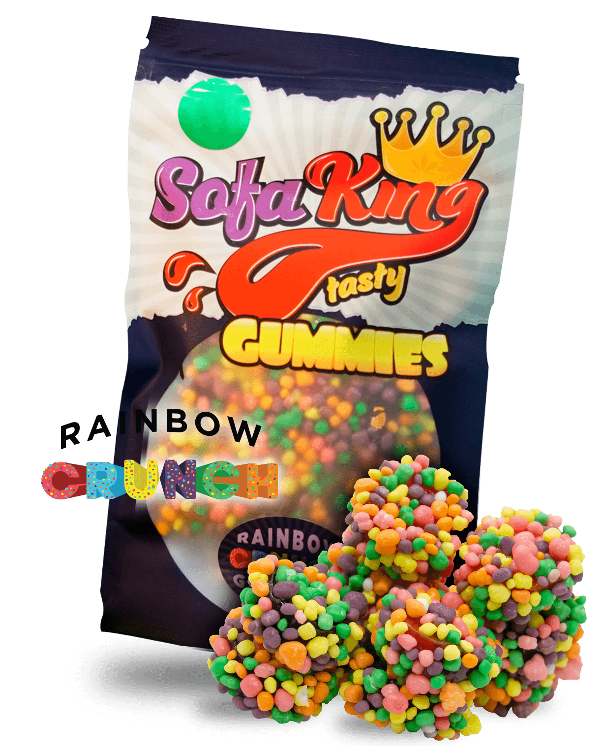 Sofa King Sofa King 100mg Gummies Rainbow Crunch Hybrid