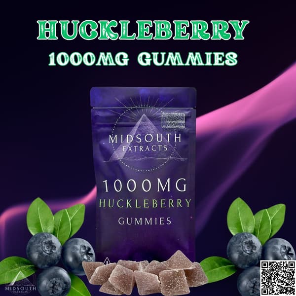 Midsouth Extracts MidSouth Extracts | 1000mg | Huckleberry | Gummies | 10pk