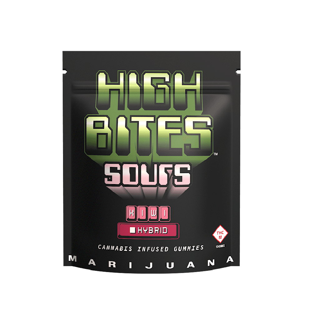 High Bites Sour Kiwi Gummies