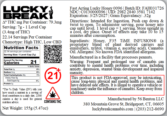 Lucky Break Lucky Honey Fast Acting