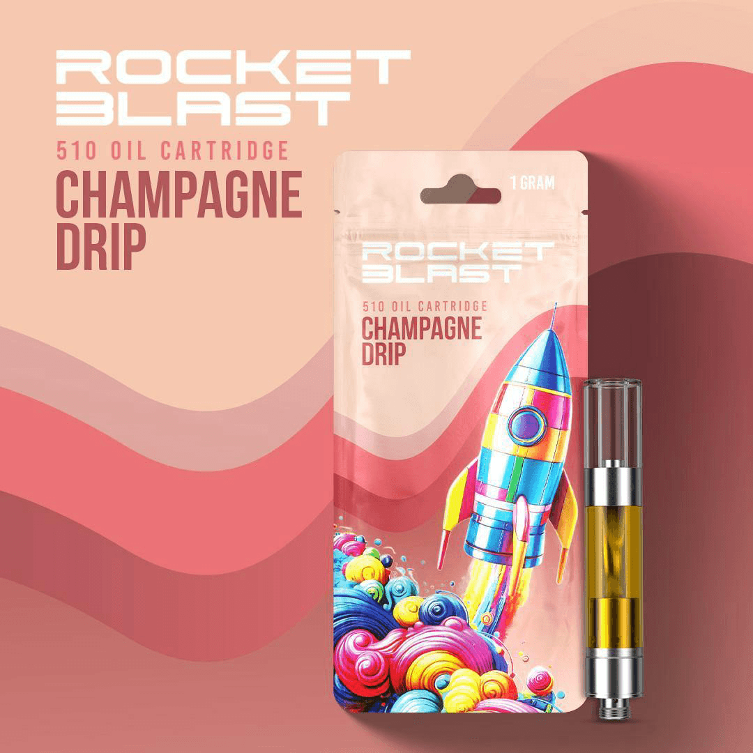 DISTRO 10 ROCKET BLAST - CHAMPAGNE DRIP 1G CARTRIDGE