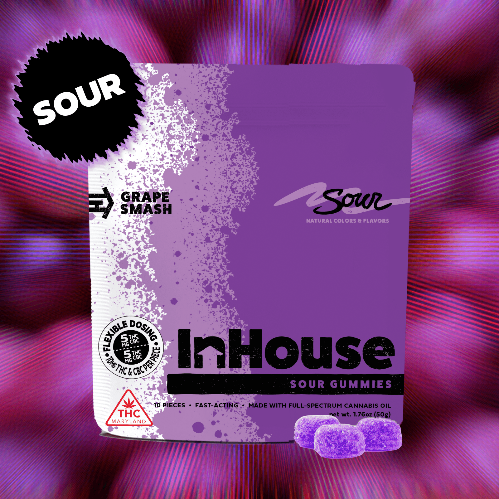 In House Sour Grape 1:1 (THC:CBC)