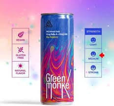 Green Monke BLUE RASPBERRY - 355ML