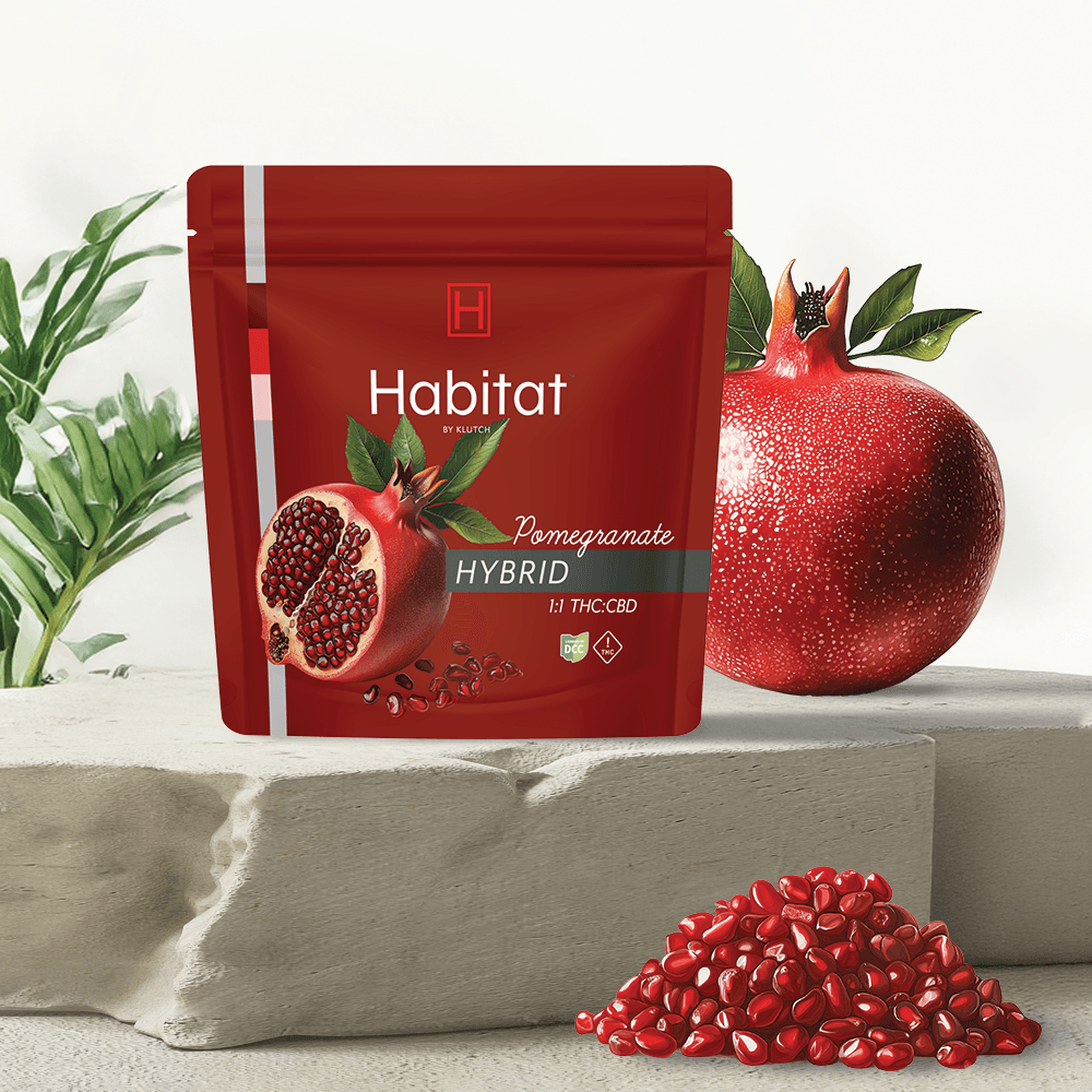 Habitat by Klutch Pomegranate 1:1 Hybrid Gummies