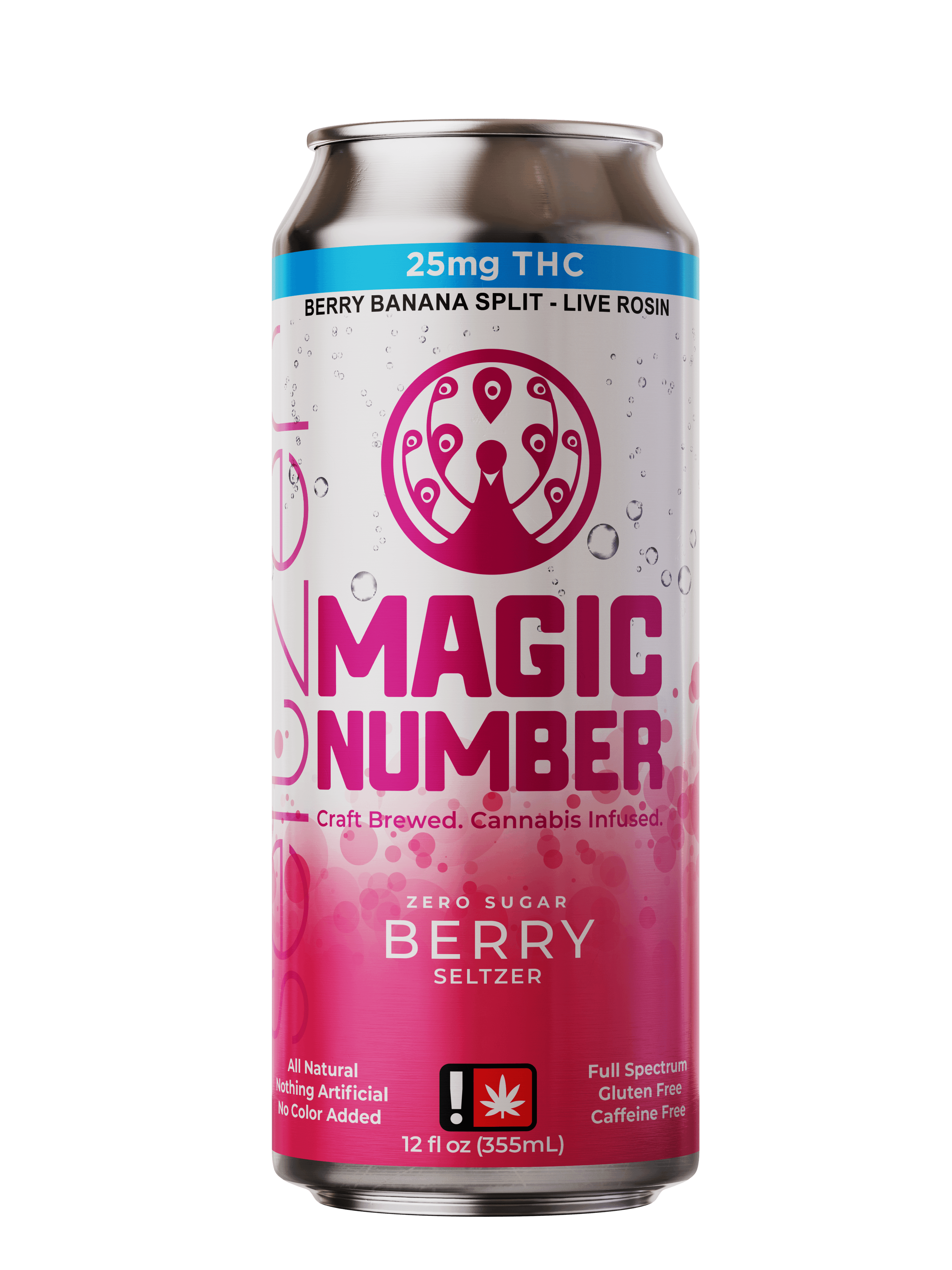 Magic Number Berry Seltzer - Live Resin | 25mg Beverages