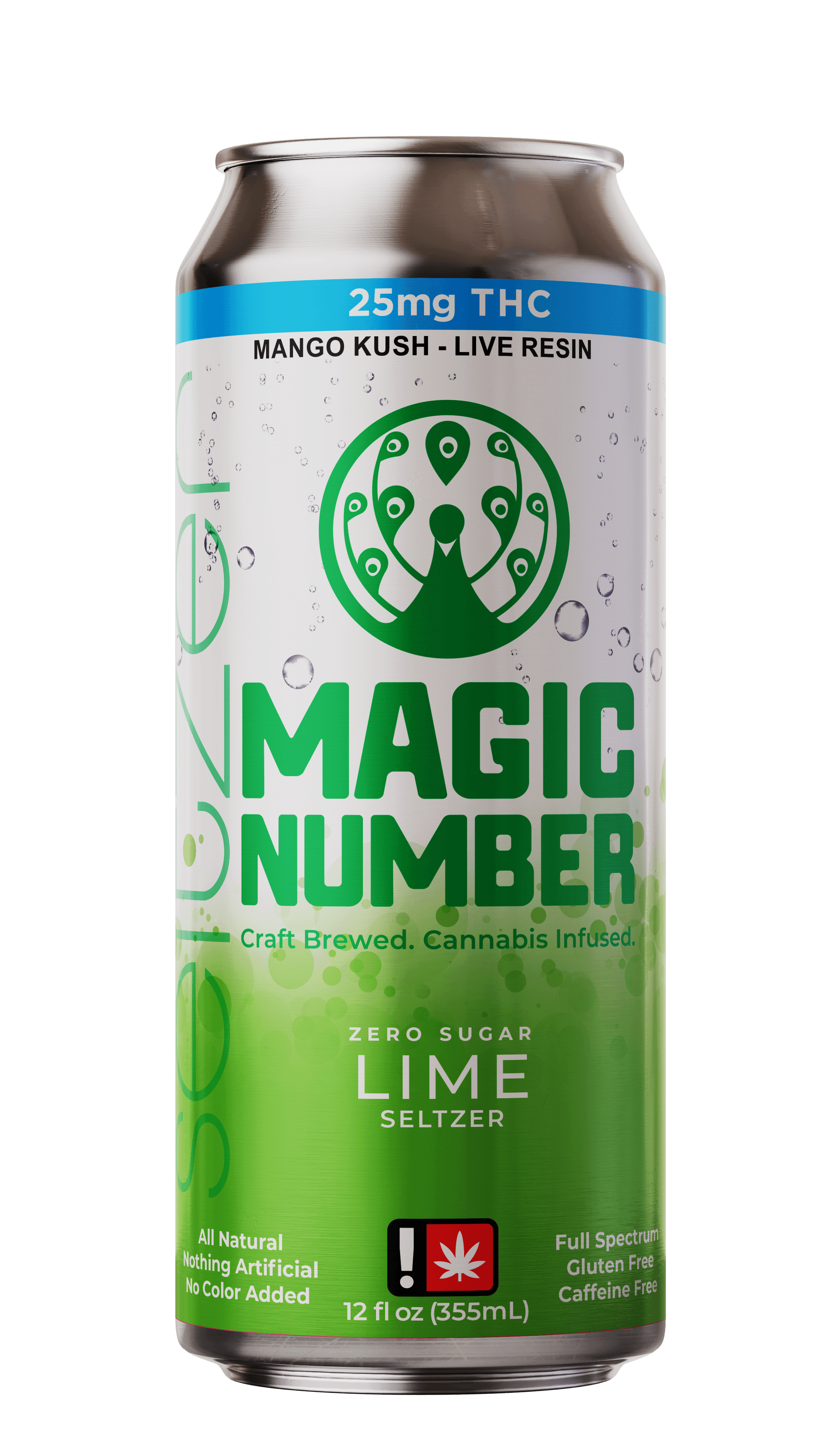 Magic Number LIME Seltzer Water | 25mg