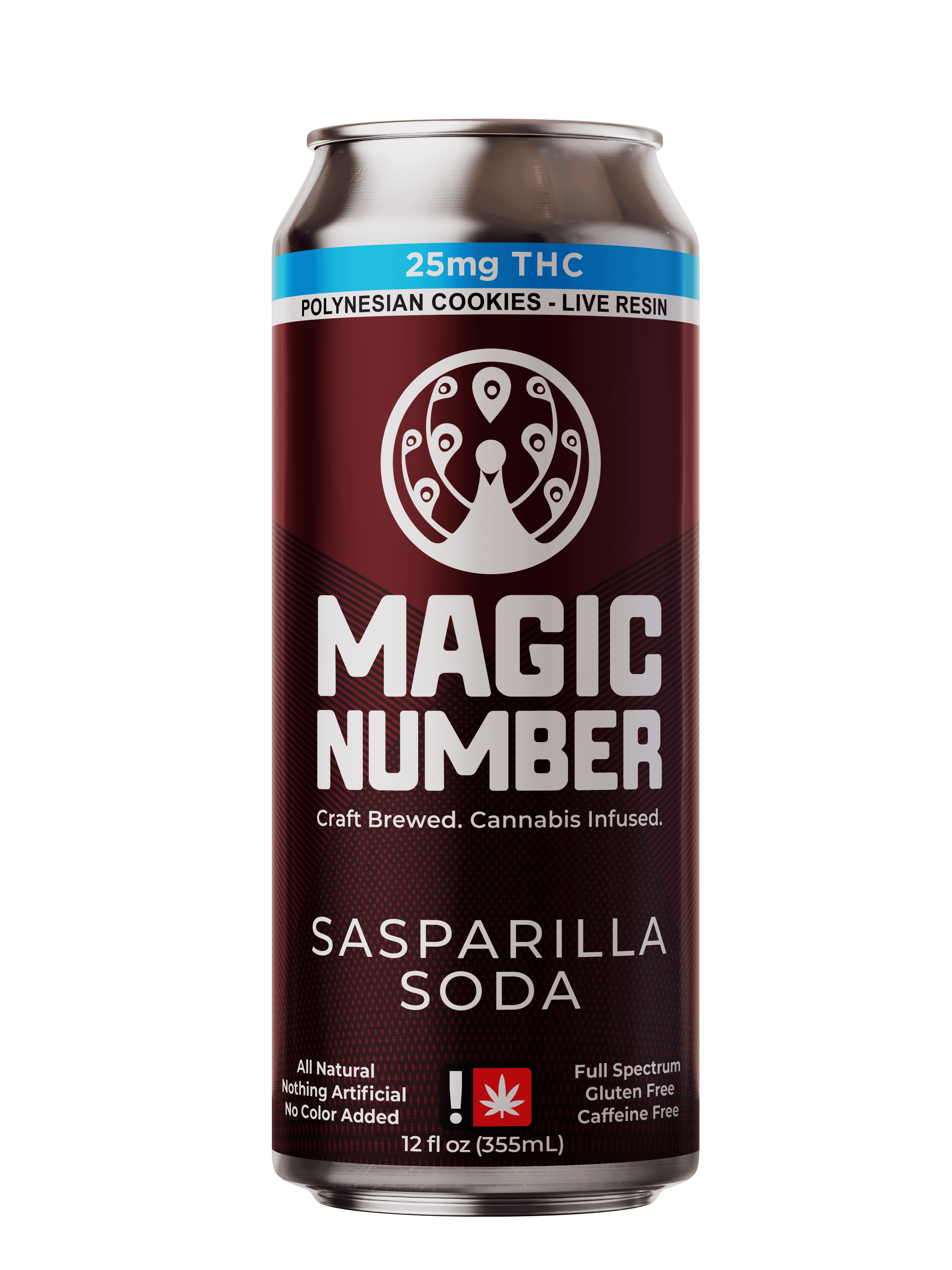 Magic Number Sasparilla Soda | 25mg Live Resin Beverages