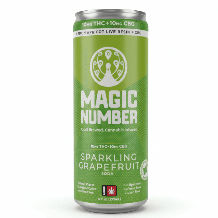 Magic Number 1:1 10mg Sparkling Grapefruit Soda