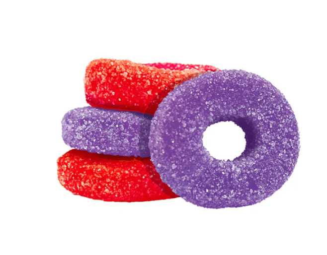 Olli Olli O's : Sour Grape & Strawberry THC/CBC/CBD Chews (4x3.5g)